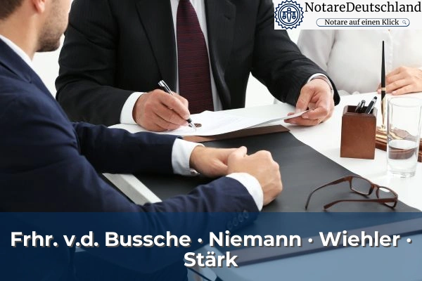 Frhr. v.d. Bussche · Niemann · Wiehler · Stärk