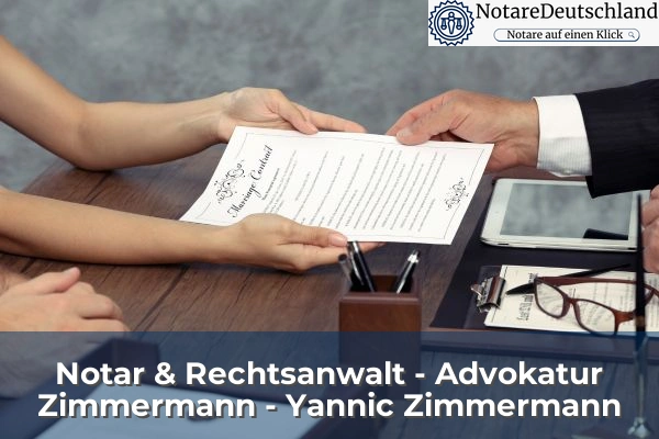 Notar & Rechtsanwalt - Advokatur Zimmermann - Yannic Zimmermann