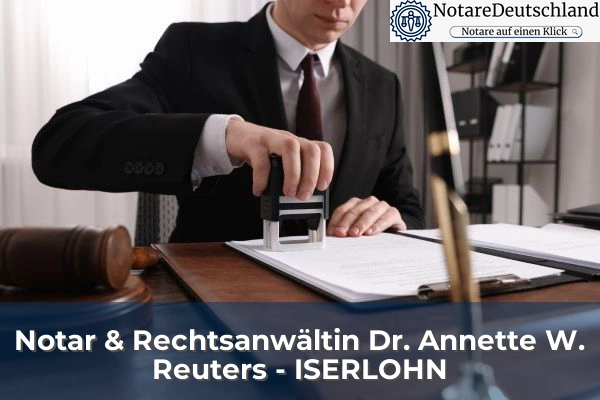 Notar & Rechtsanwältin Dr. Annette W. Reuters - ISERLOHN