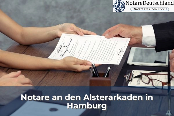 Notare an den Alsterarkaden in Hamburg