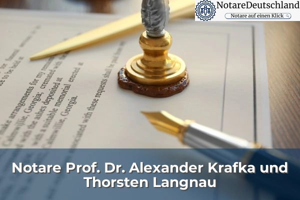 Notare Prof. Dr. Alexander Krafka und Thorsten Langnau